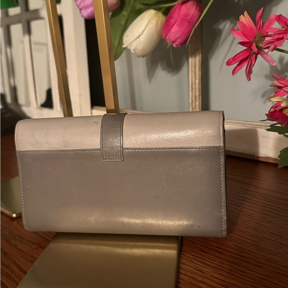 YSL Two Tone Gray Leather Wallet - Picture 2 of 6